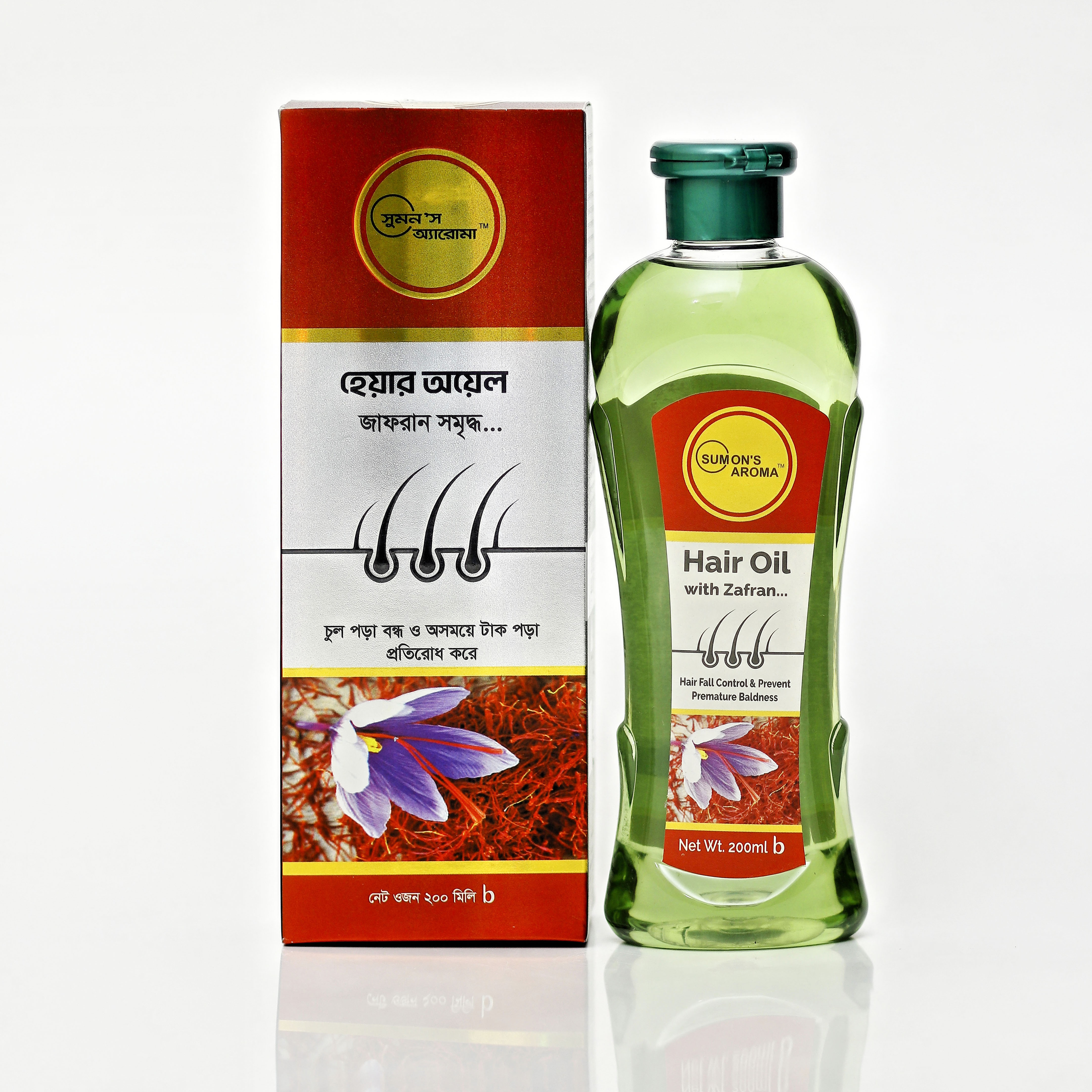Sumon’s Aroma Hair Oil with Zafran – Nourish & Strengthen Your Hair